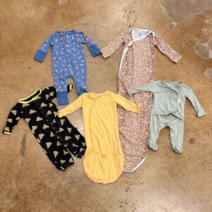 Bundle of 5 mixed newborn boys bamboo - Kyte, sweet bamboo, copper pearl, bonsie